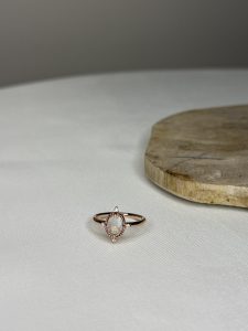 月光寶石 | 彩虹月光石 | 925純銀鍍24K金 戒指 - Image 7