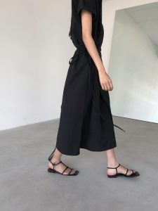 日常設計感層次綁帶長洋 - Image 2