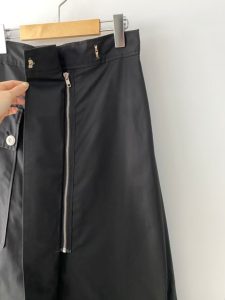 克什米爾綠設計款後鬆緊長裙 - Image 10