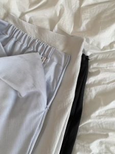 高級灰後鬆緊光澤裙 - Image 7