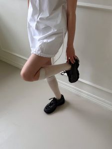 簡約好看荷葉滾邊鬆緊短褲裙 - Image 7