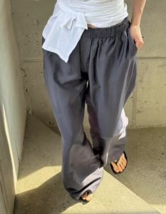 穿比不穿還舒服高級縲縈鬆緊落地長褲 - Image 4