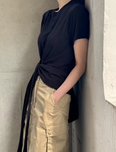 100%棉質腰綁帶設計上衣 - Image 16
