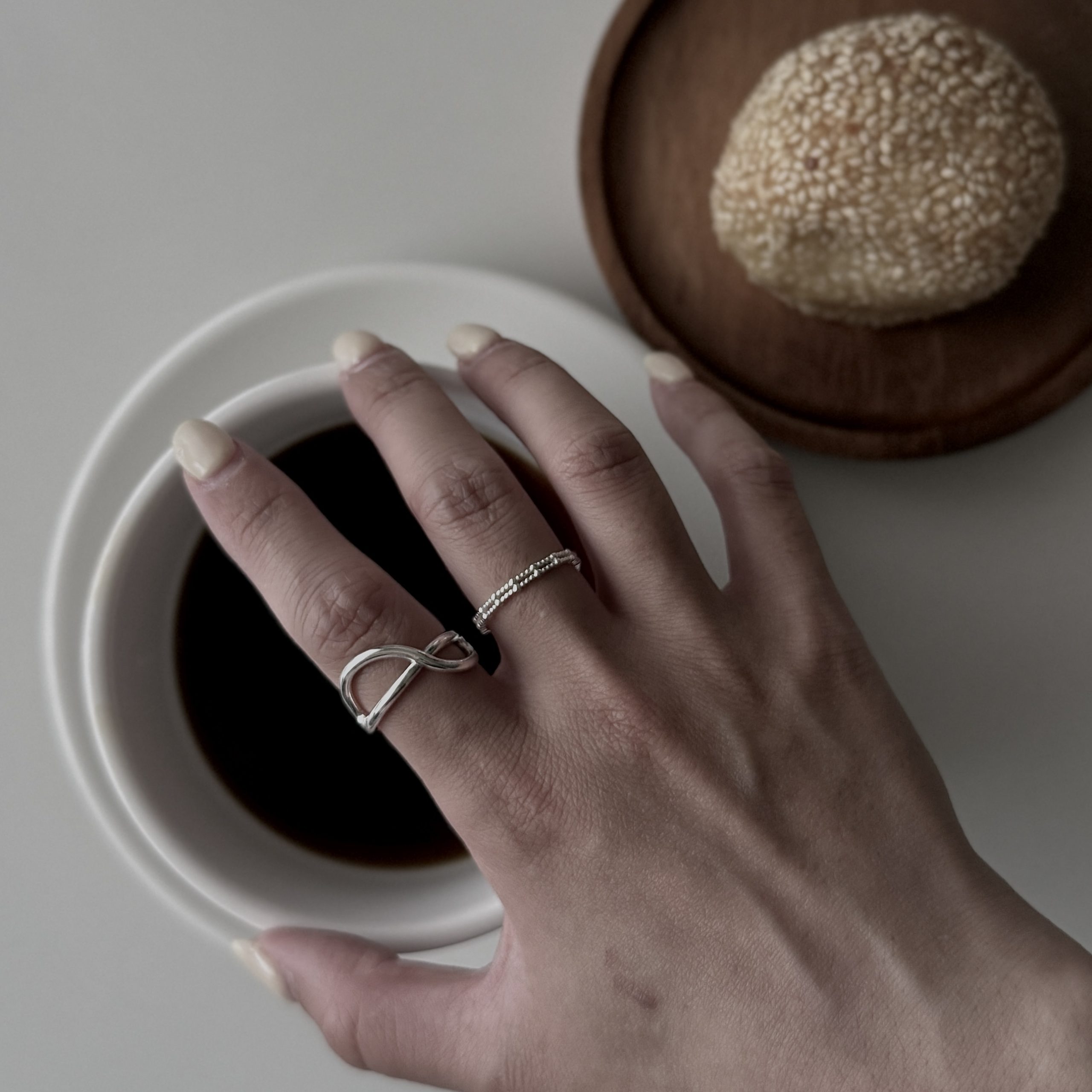 純銀無限交織戒指 - Image 7